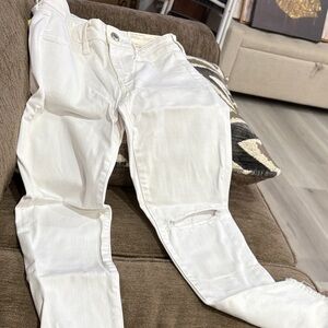 American Eagle Outfitters White Jegging Crop